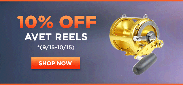 10% off Avet Reels