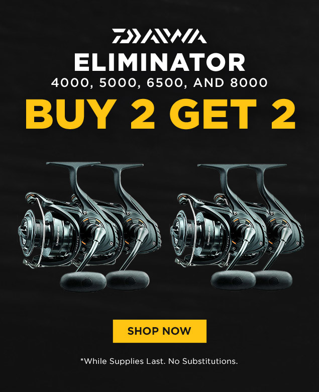 Buy 2 Get 2 FREE Daiwa Eliminator - Tackle Direct