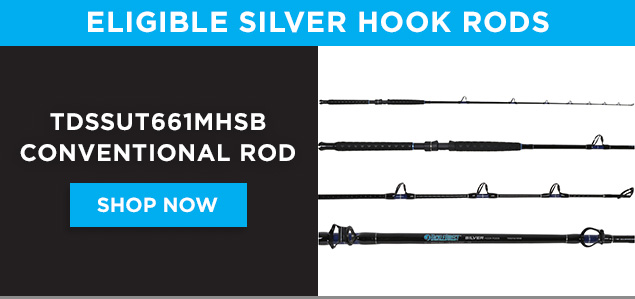 Buy 2 Get 2 FREE TackleDirect Silver Hook Rods! - Tackle Direct