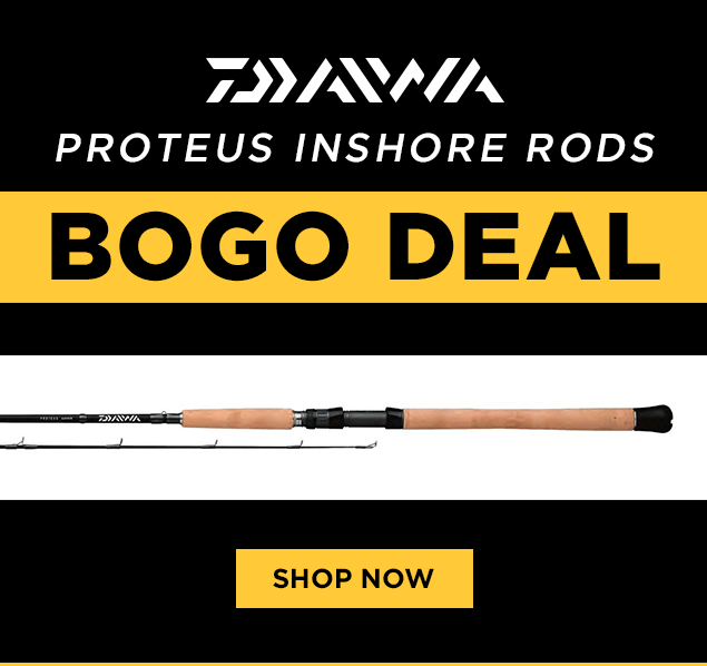 Buy One Get One FREE Daiwa Proteus Rods! - Tackle Direct